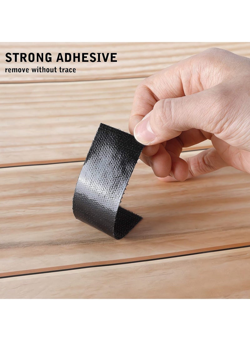 HaHaHai 20 PCS Hook and Loop Tape Strips, Double-Sided Adhesive Tape with Adhesive Sticky Back Fastener, Heavy Duty Double Side Mounting Tape Industrial Strength Interlocking Tape for Household, Kitchen, School, Office and Industrial (3x10cm) - Image 5