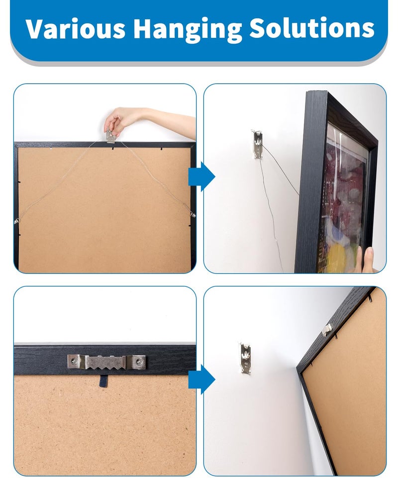 (ApeBest) 111Pcs Picture Hanging Kit Hooks: 25 40 65 LB Drywall Picture Hangers Claw Hardware - Tool Nail Free No Damage Heavy Duty Wall Hanger for Room Office Mirror Photo Poster Frame Decor - Image 4