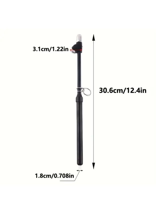 Heavy Duty Tire Pressure Gauge Straight Leg Dual Head Chuck Style1 Black Professional Grade Measuring Tool For Semi Trailers Cars Motorhomes Vans - Image 3
