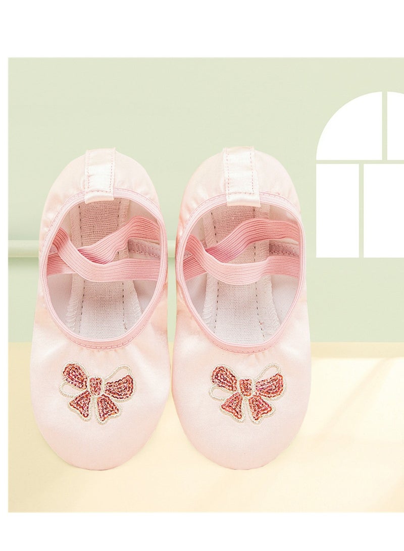 Loquat Dance Shoes Women Soft Sole Ballet Dance Yoga Special Shoes Pink  - Image 2