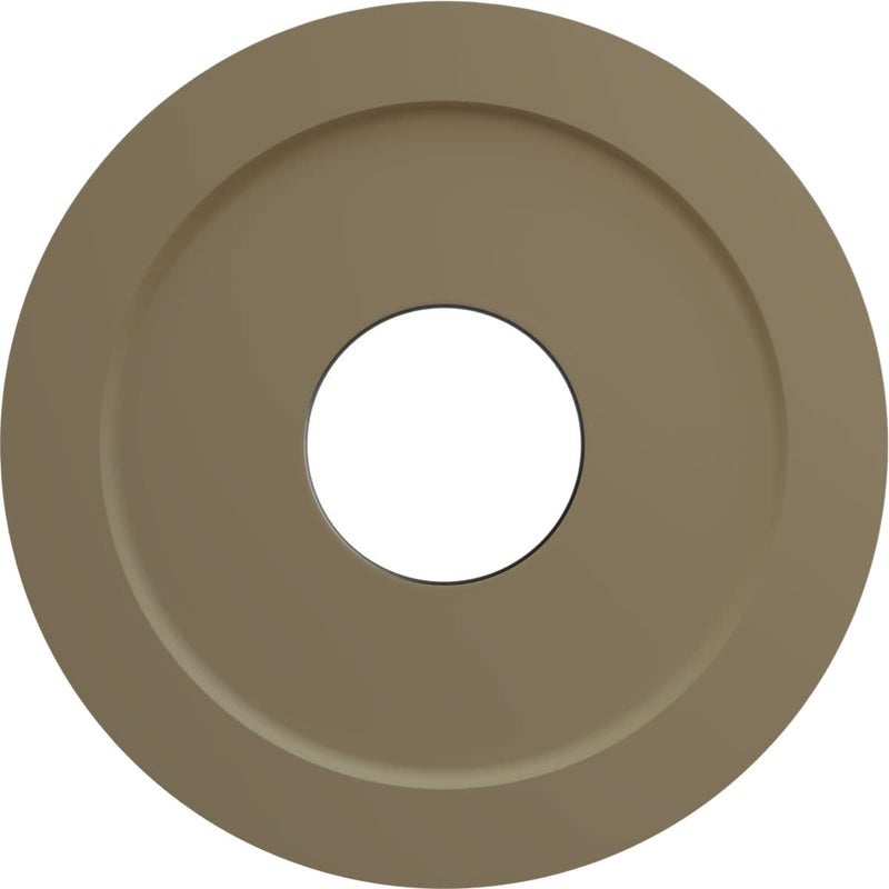 Ekena Millwork CM11PMCPS 11 3/8"OD X 3 5/8"ID X 7/8"P ميدالية سقف بالميتو تناسب الأغطية حتى 4 1/2"، نحاس بني - Image 3