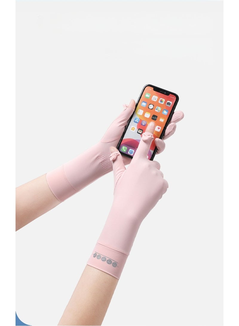 RTYY قفازات نسائية،قفاز سواقة،قلفزات سواقه،قفازات الحماية من الشمس،قفازات صيفية طويلة مضادة للانزلاق، مزودة بشاشة لمس كاملة الأصابع، ومناسبة للقيادة في الصيف، وركوب الخيل، وصيد الأسماك، ولعب الجولف، والأنشطة الخارجية. - Image 2