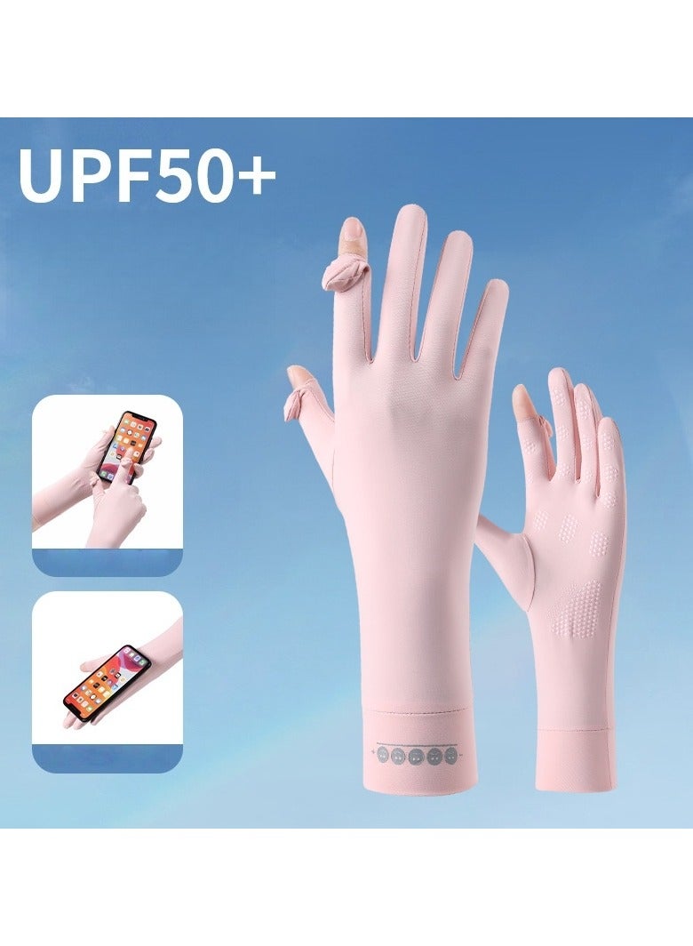 RTYY قفازات نسائية،قفاز سواقة،قلفزات سواقه،قفازات الحماية من الشمس،قفازات صيفية طويلة مضادة للانزلاق، مزودة بشاشة لمس كاملة الأصابع، ومناسبة للقيادة في الصيف، وركوب الخيل، وصيد الأسماك، ولعب الجولف، والأنشطة الخارجية. - Image 3
