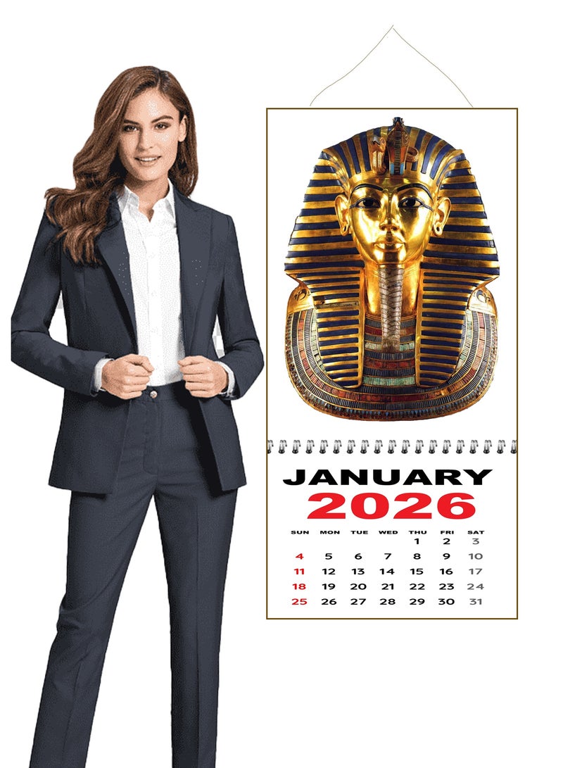 UP TO DATE WALL CALENDAR 2026 TUTANKH AMON - Image 2