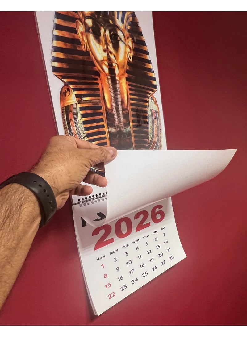 UP TO DATE WALL CALENDAR 2026 TUTANKH AMON - Image 5
