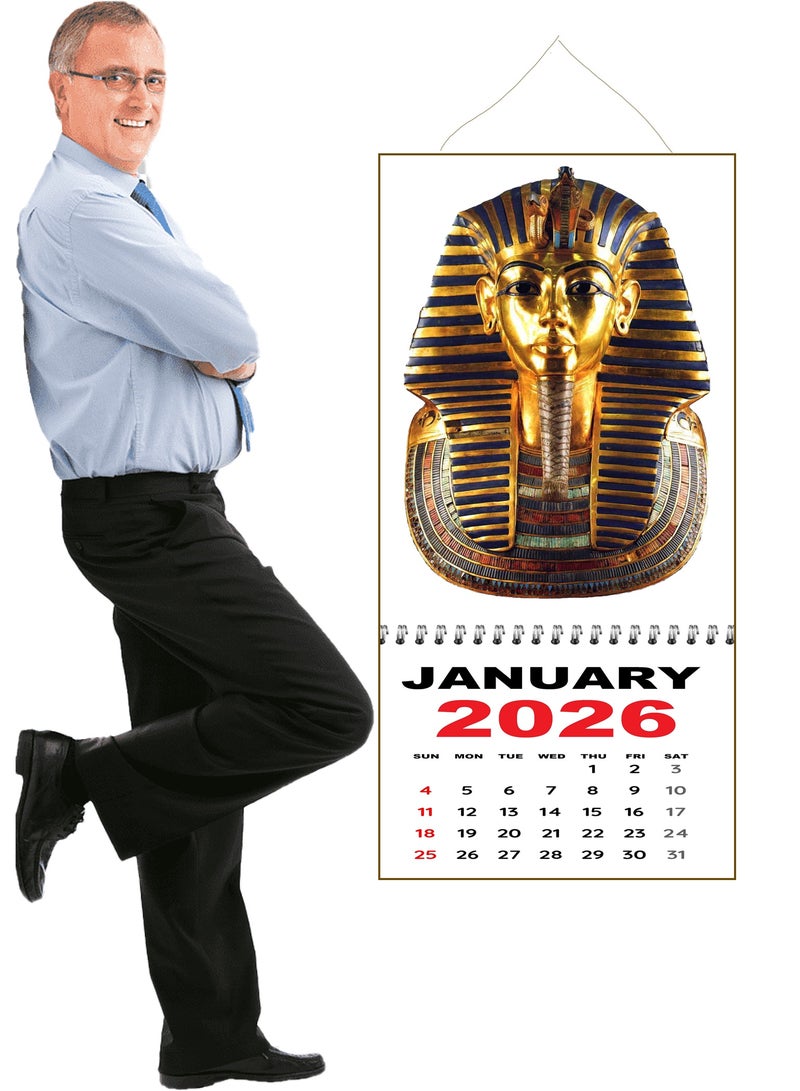 UP TO DATE WALL CALENDAR 2026 TUTANKH AMON - Image 3