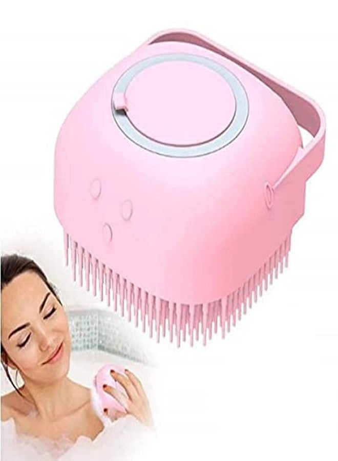 Shopfleet Silicon Soft Massage Bath Brush with Liquid Shampoo and Soap Dispenser for Shower, Bath and Proper Cleaning Body Skin Scrubber for Men Women Kids and Pet(Multicolor) - Image 1