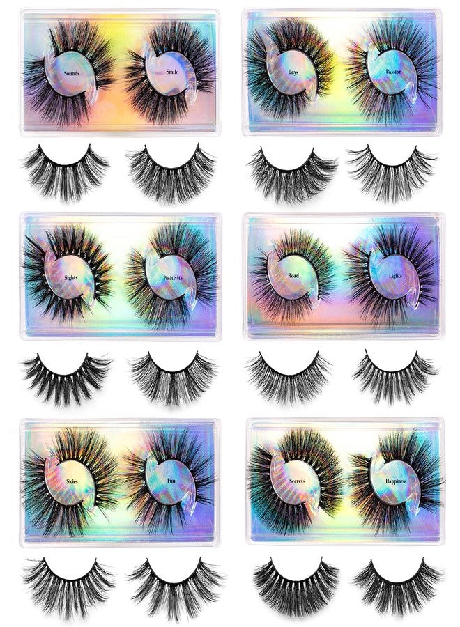 DYSILK Mink Lashes - Fluffy False Eyelashes, 12 Pairs, 12 Styles, Mixed Lash Extension, D Curl, Wispy, Natural Look, Pack - Image 1