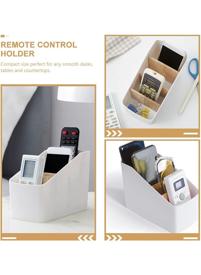 X spring Remote Control Storage Box Pen Pencil Holder Nightstand Desktop Tv Remote Holder For Phone Mount Mobile Holder Tv Stand Desktop Storage Case Abs Trash Box Household Office  - Image 5