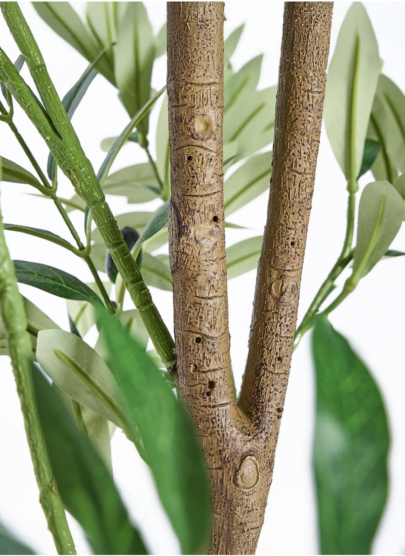 Zvezvia 210CM Olive Tree Artificial Plant Decor - Tall Fake Tree for Home Decor Faux Plant Indoor Artificial Olive Tree for Living Room Bedroom Office Live Streams Decorative Modern Greenery  - Image 4