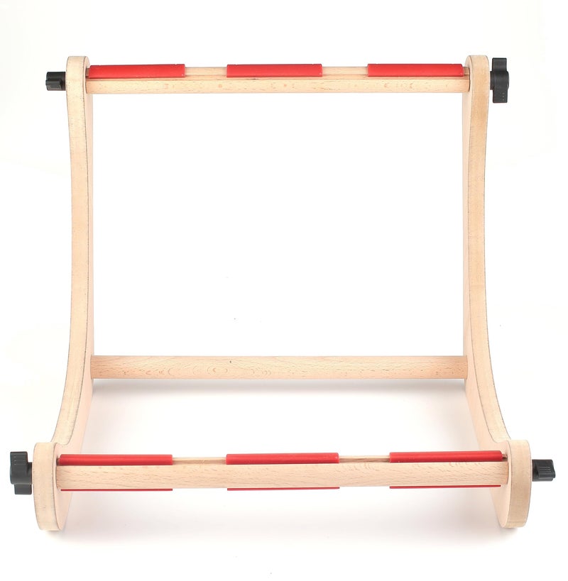 Nurge Adjustable Embroidery Table Stand, Cross Stitch Hoop Stand for Lap or Table Top Cross Stitch or Tapestry , Embroidery Hoop Holder. Hand Polished Natural Wood 190-3 ( 30cm ) - Image 2