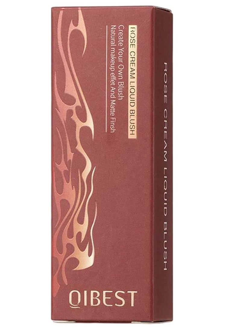 Rose Cream Liquid Blush Soft Cream Liquid Blush for Cheek Buildable and Blendable Pigment Lightweight and Smooth Texture Longwear Formula for a Soft Natural Flush #04