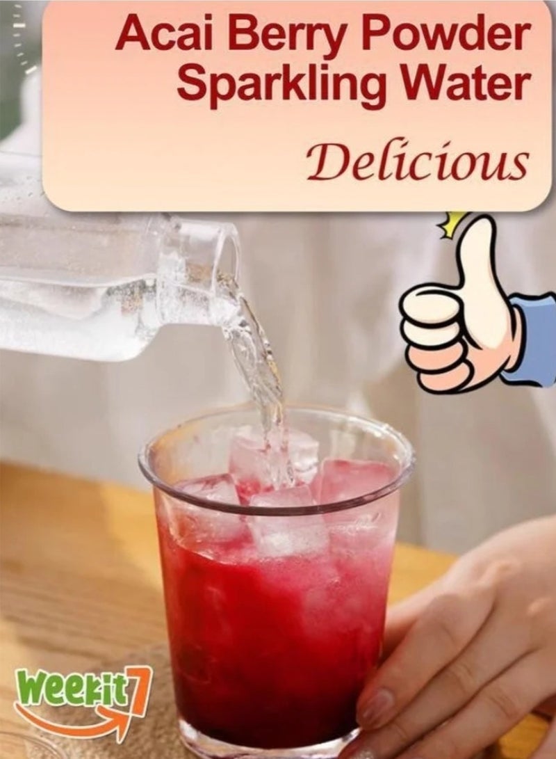 الأسبوع السابع عصا مشروب الجمال من توت الآساي - دعم توهج البشرة، مزيج من مضادات الأكسدة والفواكه الخارقة لإشراقة البشرة وعافيتها - 7 أكياس - Image 4