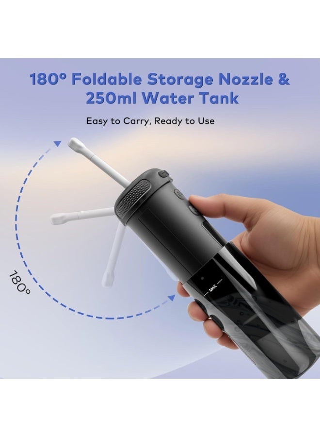 BlueFire Electric Portable Bidet Shattaf Travel Washer | 250ml Rechargeable Handheld Bidet with 2000mAh Battery | USB-C Personal Hygiene Cleaner with 5 Spray Modes & 180° Rotating Nozzle | Portable Mini Bidet Bottle for Travel, Postpartum Care, Hemorrhoids Relief & Sensitive Skin Cleaning - Image 3