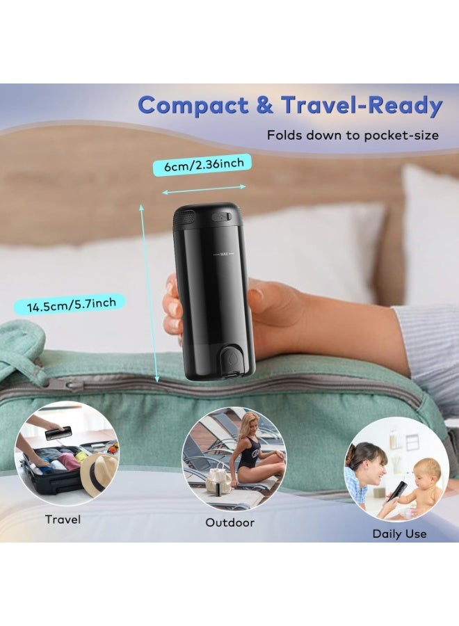 BlueFire Electric Portable Bidet Shattaf Travel Washer | 250ml Rechargeable Handheld Bidet with 2000mAh Battery | USB-C Personal Hygiene Cleaner with 5 Spray Modes & 180° Rotating Nozzle | Portable Mini Bidet Bottle for Travel, Postpartum Care, Hemorrhoids Relief & Sensitive Skin Cleaning - Image 5