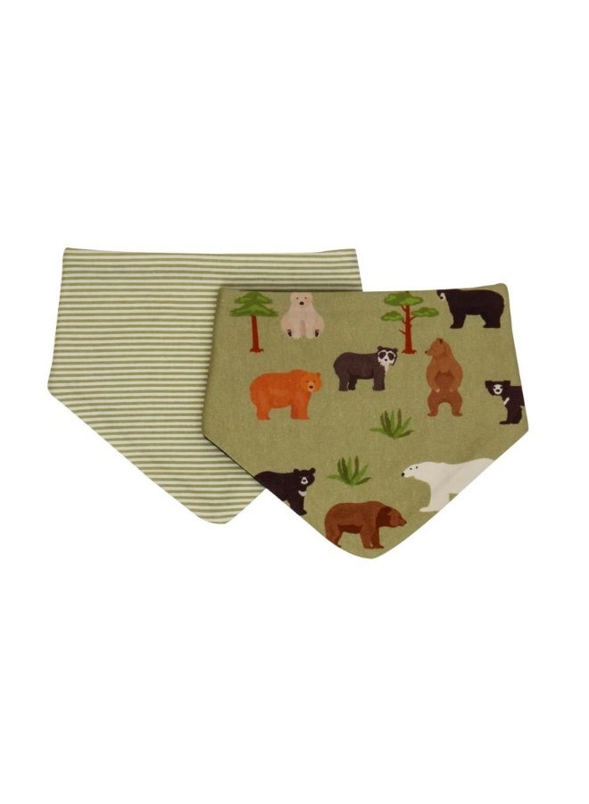 All4Ella Bandana Bibs 2 Pack - Bears - Image 1