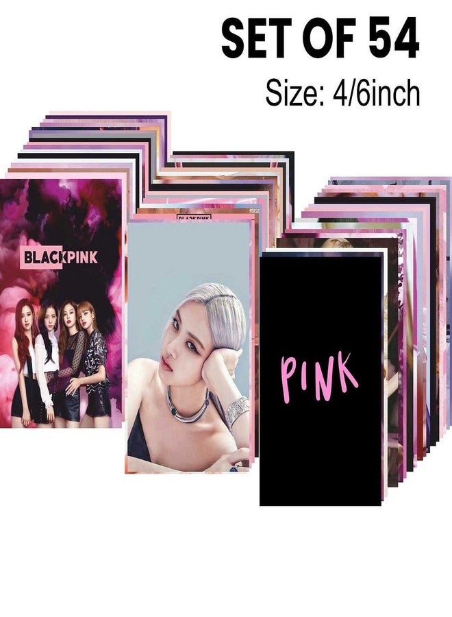 CVANU Multicolor BLACKPINK Boho Style Aesthetic Collage Kit Mini Poster for Wall Decoration 54pcs (6inchX4inch)_202309-113 - Image 4