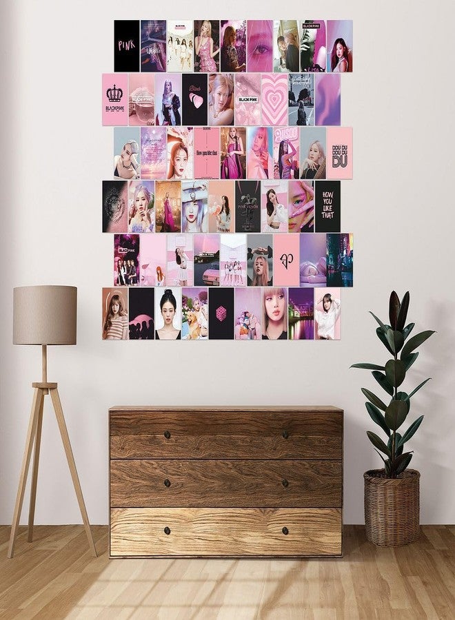 CVANU Multicolor BLACKPINK Boho Style Aesthetic Collage Kit Mini Poster for Wall Decoration 54pcs (6inchX4inch)_202309-113 - Image 1