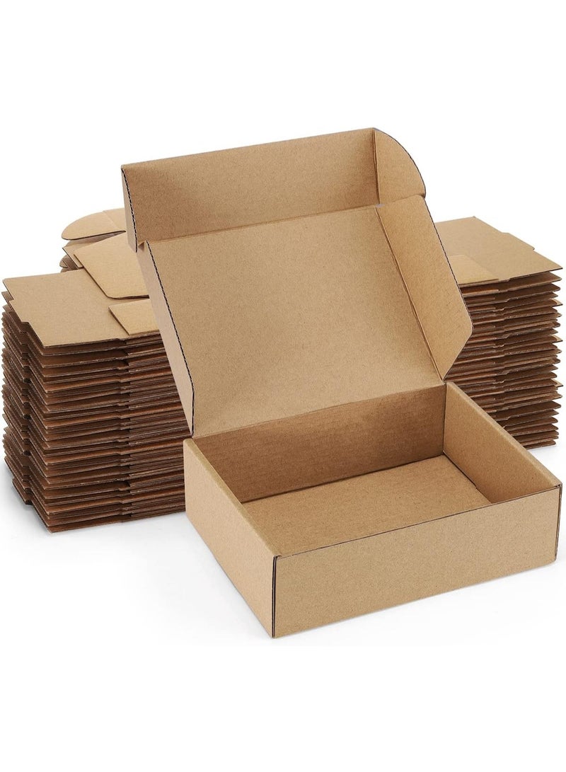 يلا جوي 20 قطعة صناديق شحن صغيرة ، صناديق بريدية من الورق المقوى المموج لتغليف الشركات الصغيرة ، صناديق بريدية قابلة للقفل ، صناديق شحن مسطحة ، صناديق تغليف هدايا فارغة (23x16x5 سم) - Image 1
