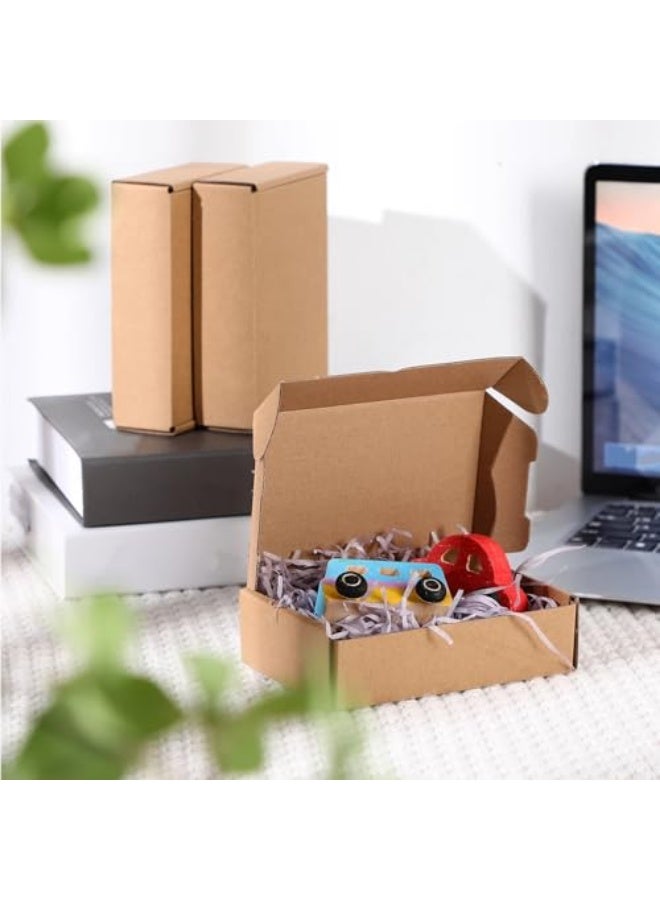 يلا جوي 20 قطعة صناديق شحن صغيرة ، صناديق بريدية من الورق المقوى المموج لتغليف الشركات الصغيرة ، صناديق بريدية قابلة للقفل ، صناديق شحن مسطحة ، صناديق تغليف هدايا فارغة (23x16x5 سم) - Image 4