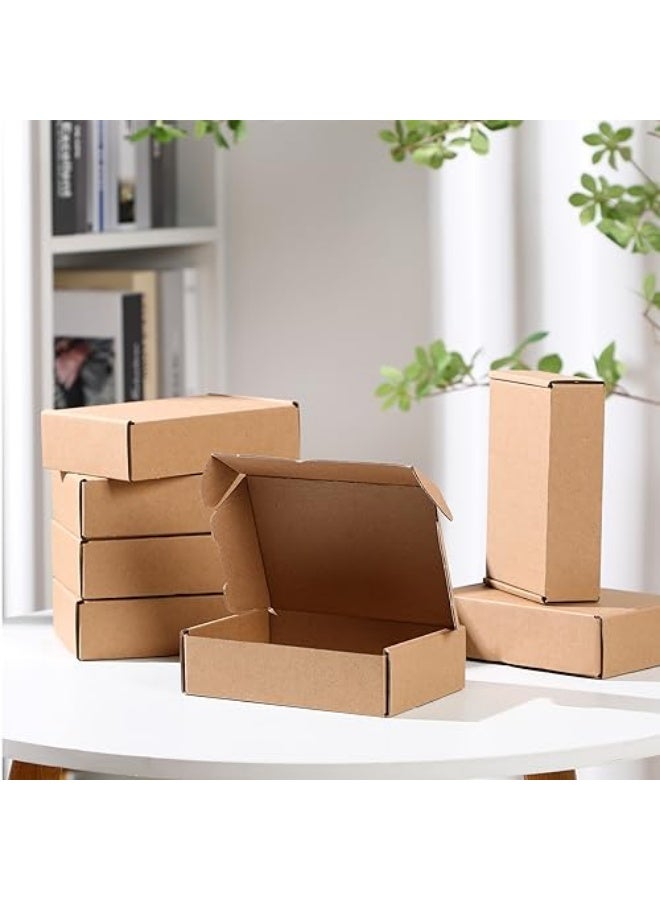 يلا جوي 20 قطعة صناديق شحن صغيرة ، صناديق بريدية من الورق المقوى المموج لتغليف الشركات الصغيرة ، صناديق بريدية قابلة للقفل ، صناديق شحن مسطحة ، صناديق تغليف هدايا فارغة (23x16x5 سم) - Image 5