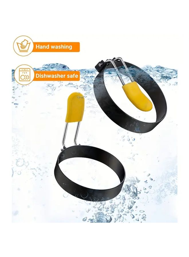 Four Round Egg Frying Molds Food Grade 304 Stainless Steel Breakfast Omelette Set - Image 4