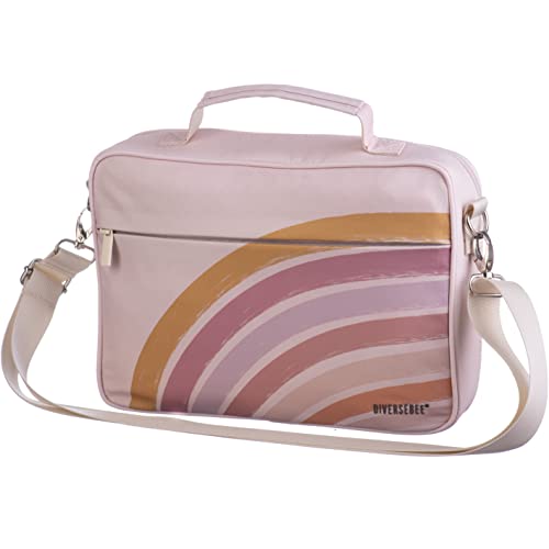 DiverseBee Large Bible Cover with Handles and Shoulder Strap, Bible Carrying Case for Women, Bible Tote Bag, Church Book Cover, Christian Gift (Rainbow) - Image 1