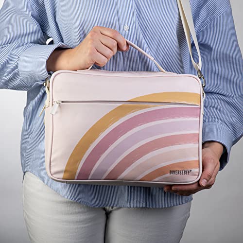 DiverseBee Large Bible Cover with Handles and Shoulder Strap, Bible Carrying Case for Women, Bible Tote Bag, Church Book Cover, Christian Gift (Rainbow) - Image 3