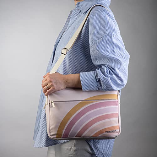 DiverseBee Large Bible Cover with Handles and Shoulder Strap, Bible Carrying Case for Women, Bible Tote Bag, Church Book Cover, Christian Gift (Rainbow) - Image 4