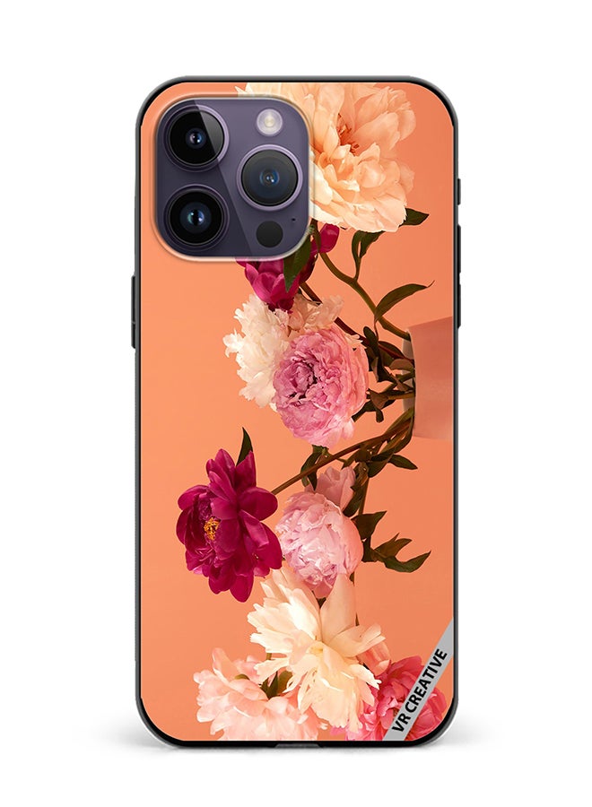 VR CREATIVE Protective Case Cover For Apple iPhone 15 Pro Flower Design Multicolour - Image 1