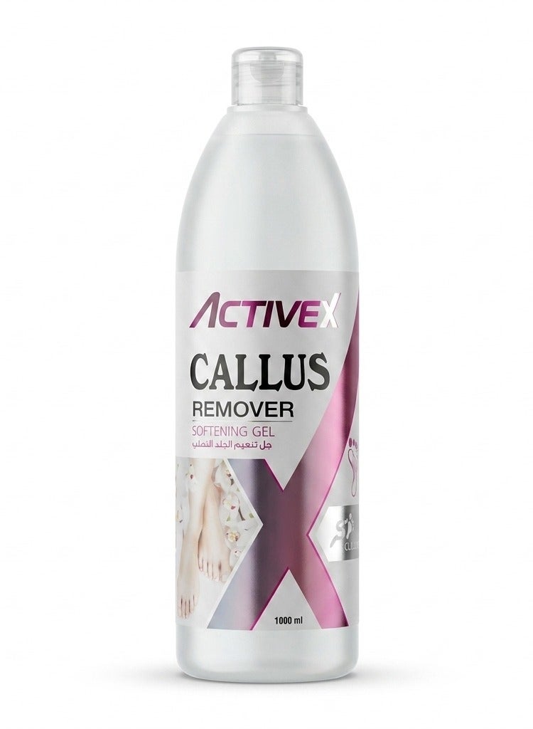 ActiveX Professional Callus Remover Gel for Foot Care and Pedicure Treatments, Softens Hard Skin and Calluses, 1000ml