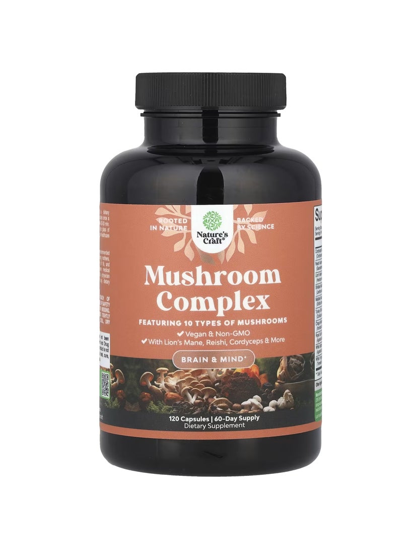 Nature's Craft Mushroom Complex, 120 Capsules