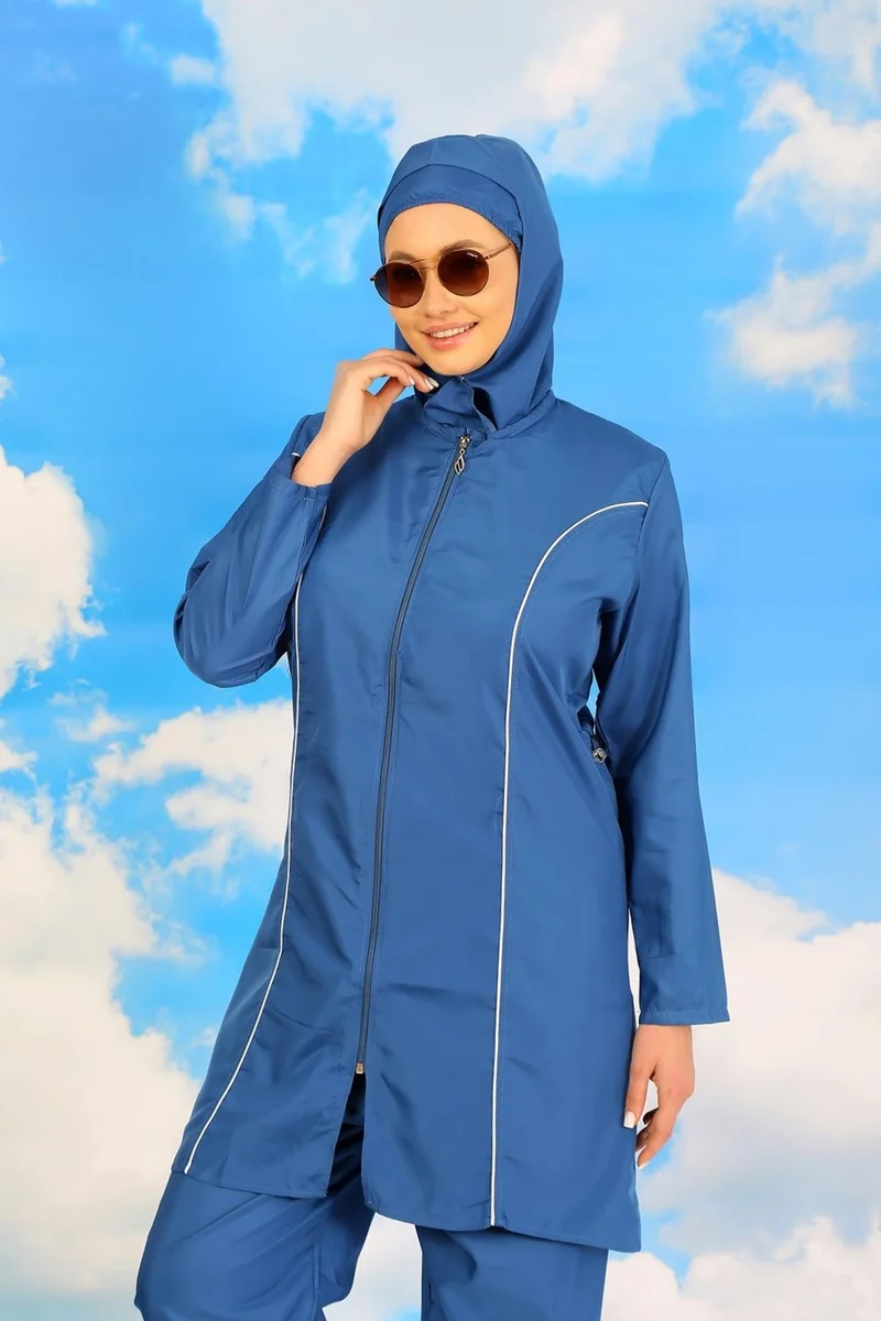 اكبينيز Women's Full Hijab Indigo Swimsuit 31060