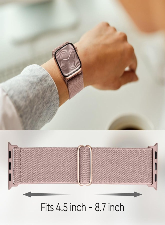 Knossen 8 Pack Stretchy Solo Loop Band Compatible with Apple Watch Bands for Women Men 40mm 38mm 41mm 42mm 44mm 45mm 46mm 49mm, Nylon Braided Elastic Strap for iWatch Series 10 9 8 7 6 SE 5 4 3 Ultra Ultra 2 - Image 4