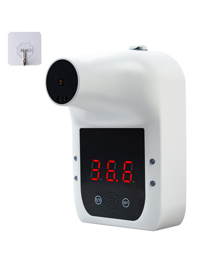 Generic Non-contact Thermometer Digital Infrared Forehead Thermometer Wall-Mounted Self-service 0.5S Quick Test with Alarm LCD Display For Adults Kids School Office Hospital  - Image 1