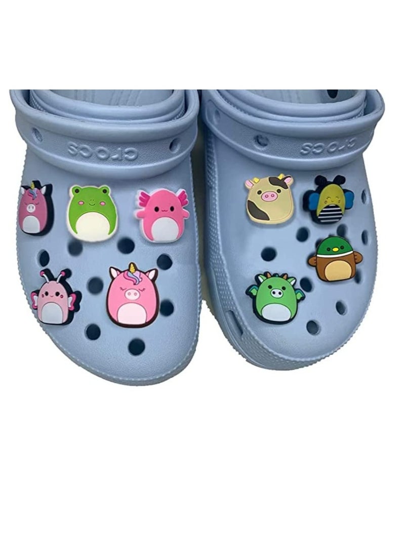 Excefore - Croc Charms, 28 Pcs Animal Shoe Decoration Charms, Croc Accessories PVC Shoe Charm for Crocs Shoes, Bracelets Wristband Party Gifts for Adult Girls Women Kids - Image 1