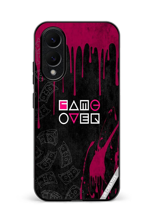 VR CREATIVE Protective Case Cover For Samsung Galaxy S25 Edge Game Over Design Multicolour