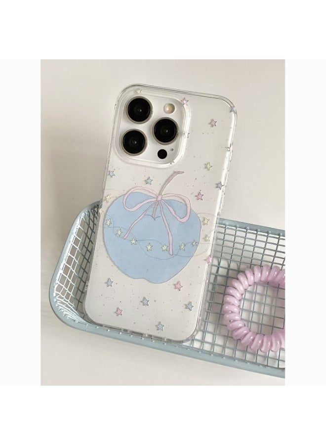 NIBEMINENT Star Blue Apple Protective TPU Case Cover For IPhone 16E - Image 1