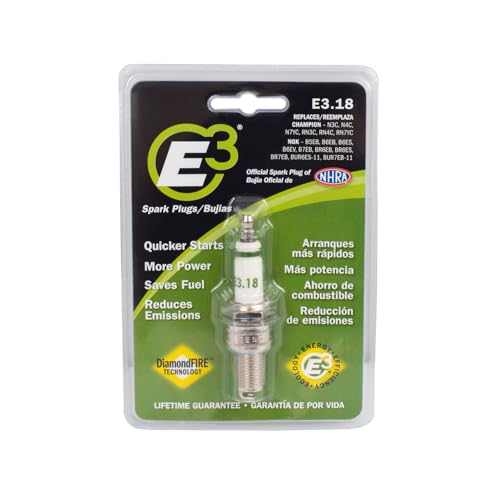 E3 شمعات الإشعال E3 E3.18 المتميزة للحدائق والحدائق بتقنية DiamondFIRE، 14 مم، 0.750 بوصة، مقعد حشية، عبوة من 1 - Image 1