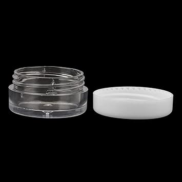 MANCHAP 120 PCS 5ml Cosmetic Sample Pots 5g Mini Plastic Cosmetic Travel Jars with White Lids for Makeup - Image 4