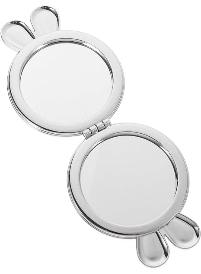 Generic Mirror Vintage Mirror Portable Makeup Mirror Handheld Mirror Pu Case Mirror Mini Purse Sliver Purse Makeup Hand Mirror Compact Tote Purse Travel Round Glass Wallet random color  - Image 1