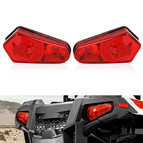 Atubeix Taillight Housing Assembly for 2005-2021 Polaris Sportsman XP X2 ACE Polaris RZR Trail Touring ETX 400 450 500 550 570 600 700 800 850 900 1000 oem replacement accessories 2pcs (Red) - Image 1