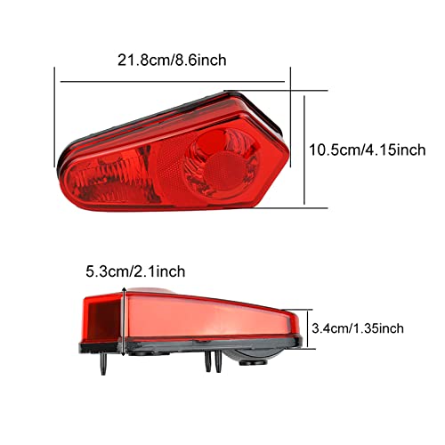 Atubeix Taillight Housing Assembly for 2005-2021 Polaris Sportsman XP X2 ACE Polaris RZR Trail Touring ETX 400 450 500 550 570 600 700 800 850 900 1000 oem replacement accessories 2pcs (Red) - Image 4