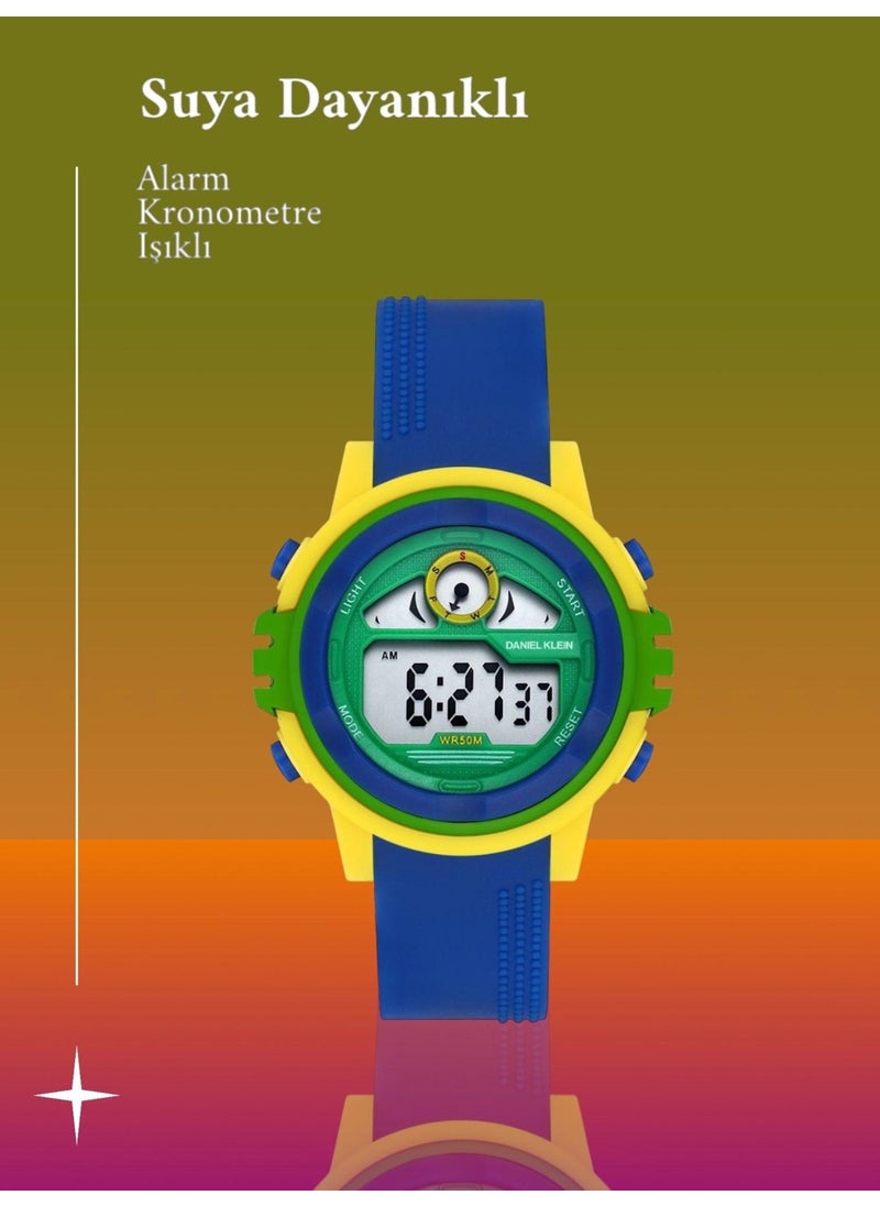 DANIEL KLEIN Digital New Season Alarm-Stopwatch-Lighting Featured Children's Wristwatch DK.DJT.1004  - Image 1