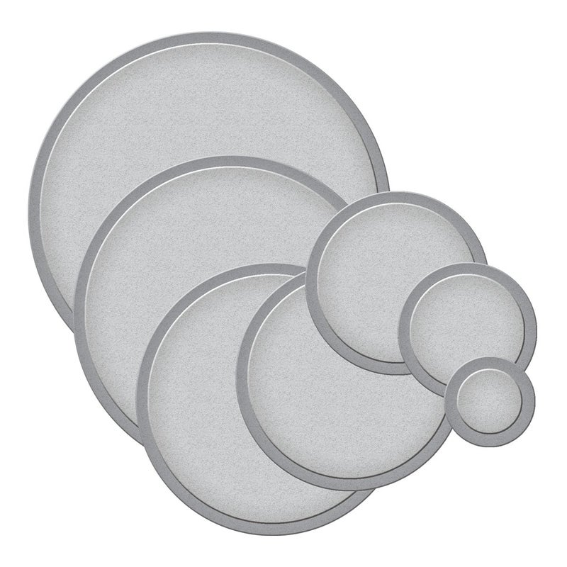 Spellbinders S4114 Nestabilities Large Standard Circles Die TemplateSilver