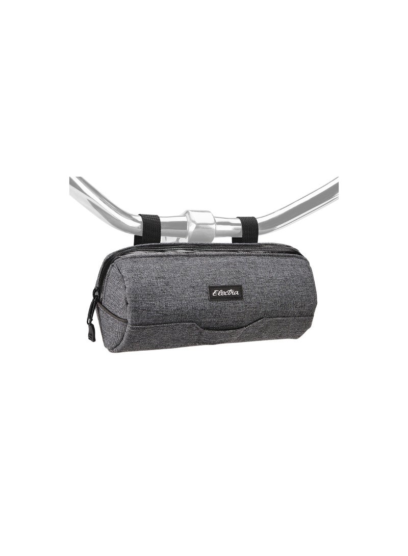Electra Bicycle Company Cylinder 1.3L Water-Resistant Bicycle Handlebar Bag, Heather Charcoal - Image 2