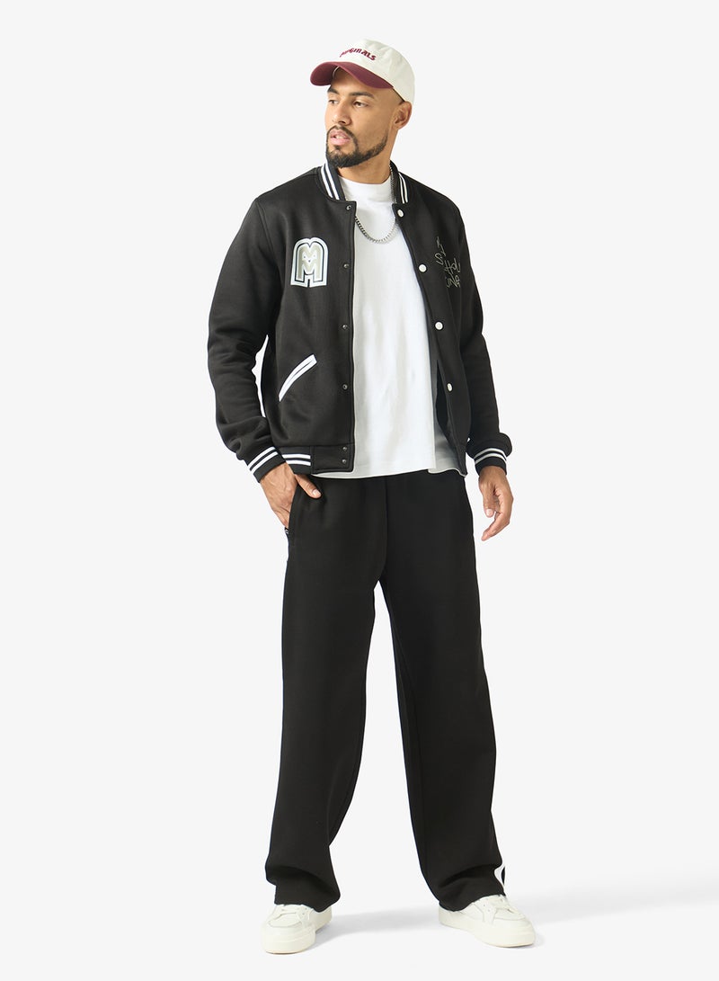 Seventy Five Graphic Snap Button Varsity Jacket - Image 4