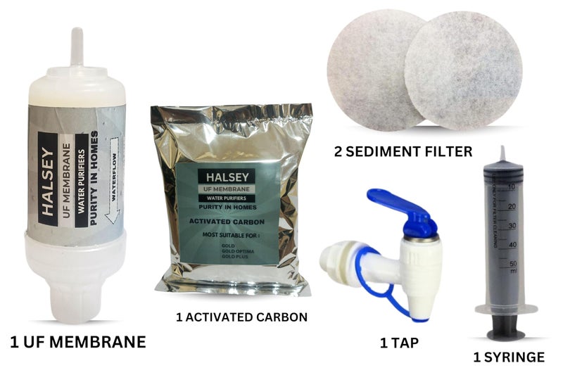 Halsey Spare kit Parts for Gold/Gold+/Kent Optima Gravity Filters Spare Kit for Kent (SPER-KIT-5PC) - Image 2