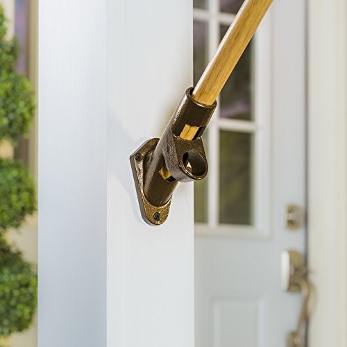 Evergreen Flag Bracket Two-Position 45 and 90 Degree | Cast Iron | Bronze| Hardware Incl | Outdoor Home | Residential or Commercial | Pole - Not Included - Image 4