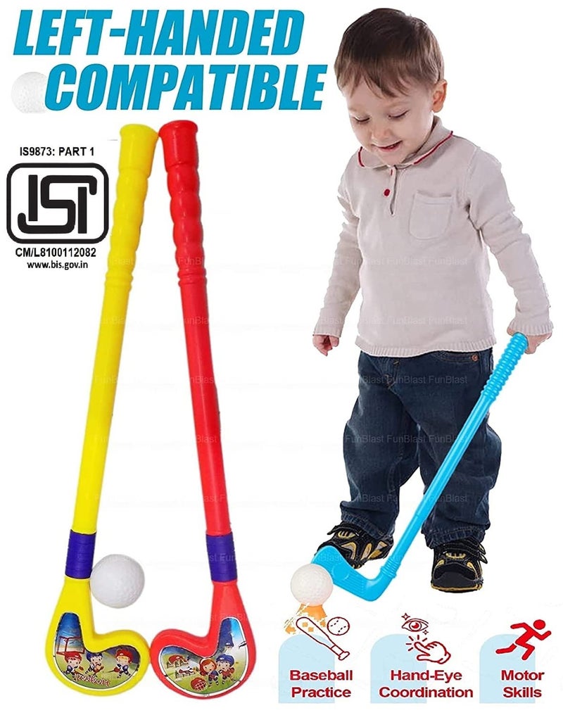 FunBlast Hockey Toys for Kids Hockey Set for Kid – Hockey Set with Ball for Kids Sports Games for Kids Learning Sports Items for Kids, Boys & Girls – Multicolor - Image 3